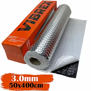 Vibracijos izoliacija VIBREX MASTER 3mm, folija 100μm (ritinys 50x400cm, 2m²) Ukraina