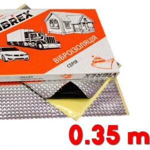 Vibro izoliacija  VIBREX MASTER 4 mm, folija 100μm (lapas 50x70cm, 0,35m²) Ukraina