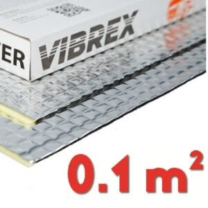 Vibro izoliacija  VIBREX MASTER LIGHT 1,3 mm, folija 100μm (lapas 25x40cm, 0,1m²) Ukraina